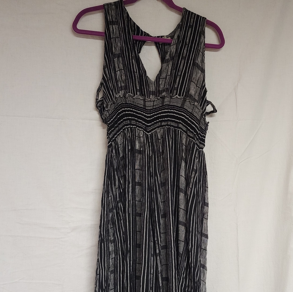 Flowy Black and White Jumpsuit